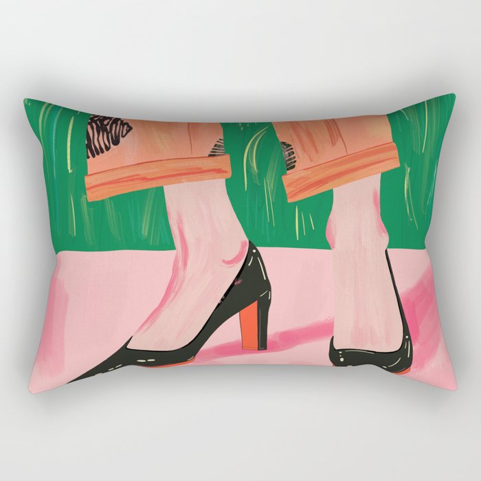 Chic Stroll Rectangular Pillow Gallery Image 1