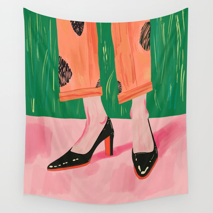 Chic Stroll Wall Tapestry Gallery Image 1