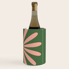 Big Daisy Retro Minimalism in Blush and Green Wine Chiller Gallery Image 3