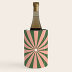 Big Daisy Retro Minimalism in Blush and Green Wine Chiller Gallery Image 1
