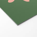 Big Daisy Retro Minimalism in Blush and Green Welcome Mat Gallery Image 2