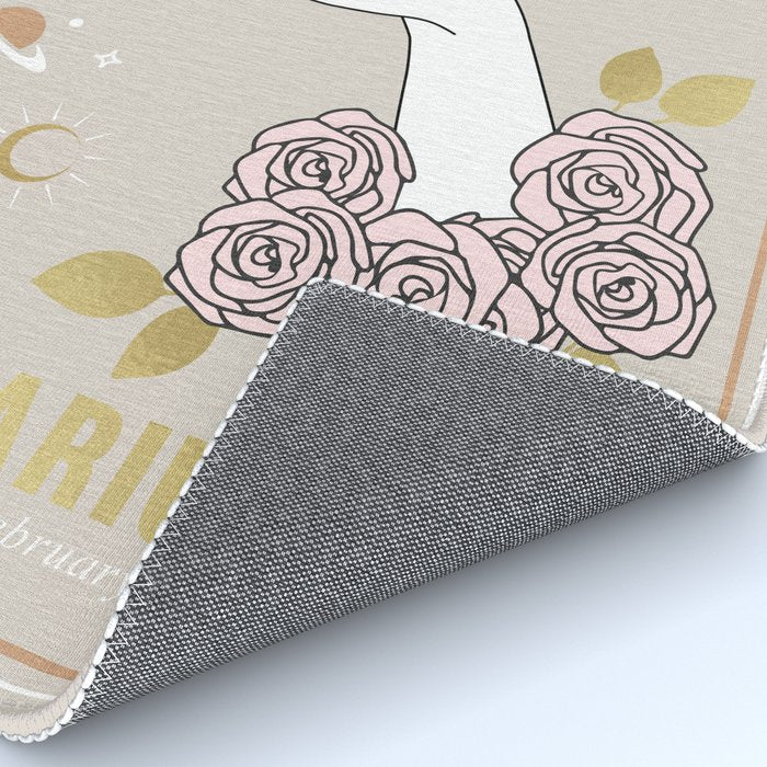 Aquarius Zodiac Sign Rug Gallery Image 4