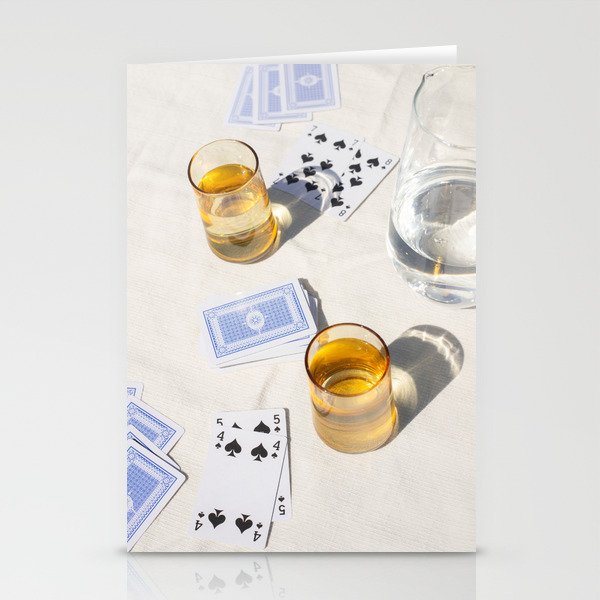 Playing a Game of Cards | Summer Sunshine Outside Games Photography Art Print Stationery Card Gallery Image 1