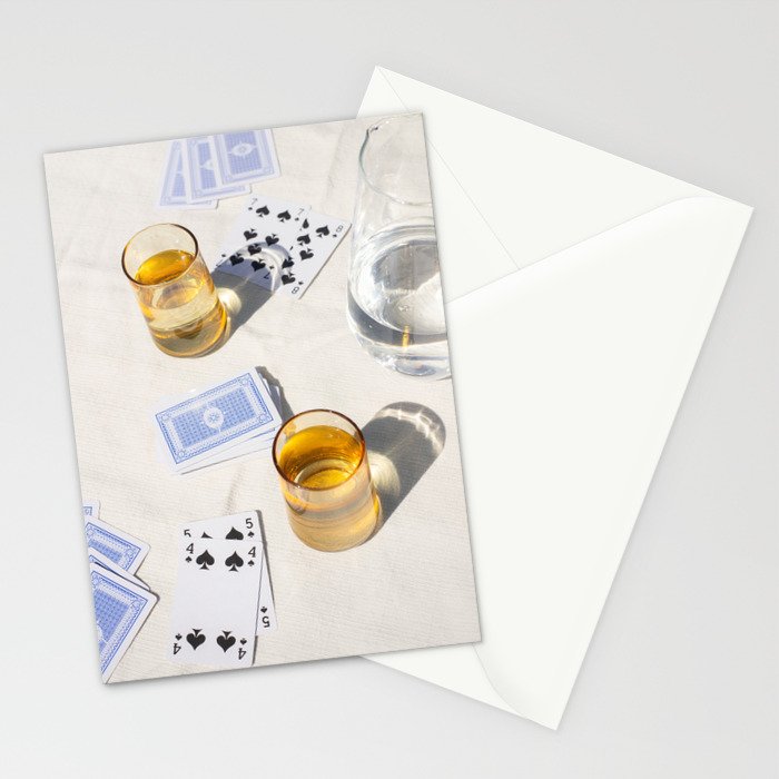 Playing a Game of Cards | Summer Sunshine Outside Games Photography Art Print Stationery Card Gallery Image 2