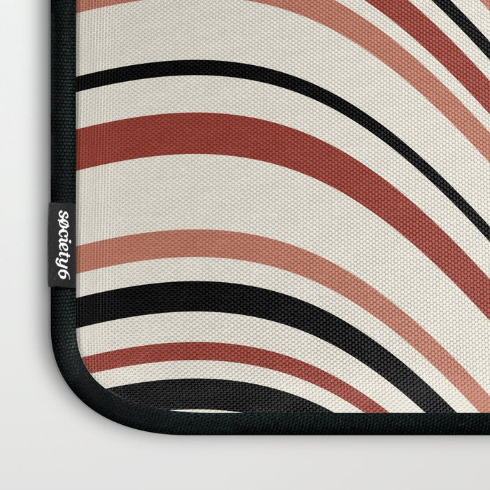Wavy Stripes XI - Neutral Pink Laptop Sleeve Gallery Image 3