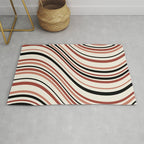 Wavy Stripes XI - Neutral Pink Rug Gallery Image 1