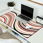 Wavy Stripes XI - Neutral Pink Desk Mat Gallery Image 2