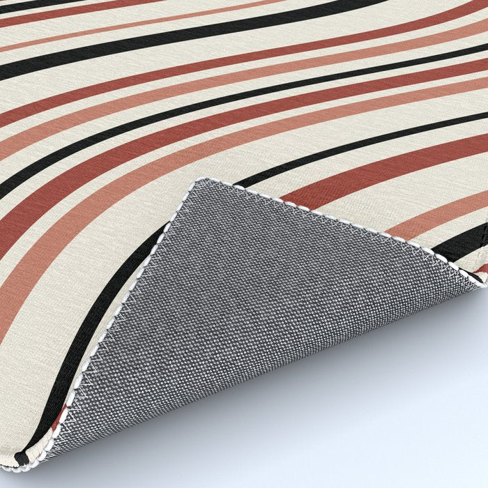 Wavy Stripes XI - Neutral Pink Rug Gallery Image 4