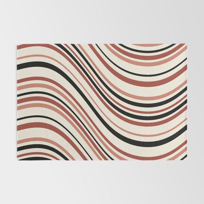 Wavy Stripes XI - Neutral Pink Rug Gallery Image 2