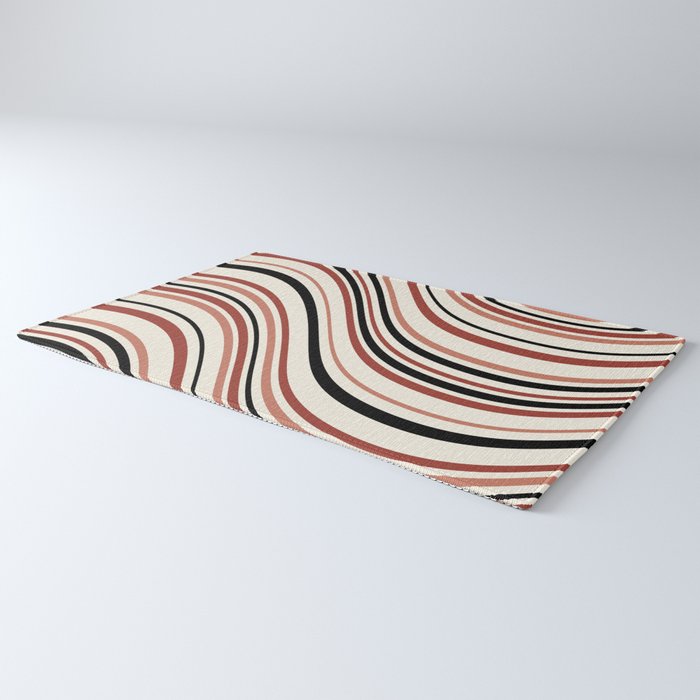 Wavy Stripes XI - Neutral Pink Rug Gallery Image 3