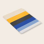 Complementary Blue & Yellow Colorful Geometric Pattern Notebook Gallery Image 2