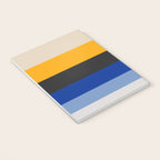Complementary Blue & Yellow Colorful Geometric Pattern Notebook Gallery Image 3
