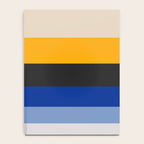 Complementary Blue & Yellow Colorful Geometric Pattern Notebook Gallery Image 4