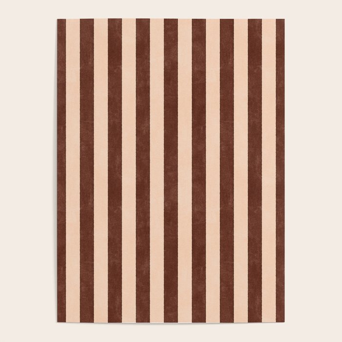 STRIPES 001 M - Cacao Poster Gallery Image 4