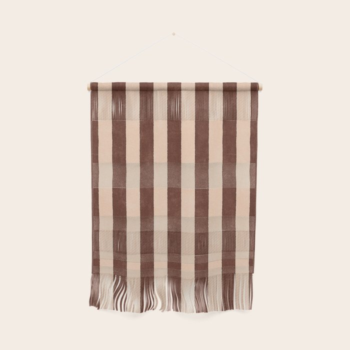 STRIPES 001 M - Cacao Wall Hanging Gallery Image 1