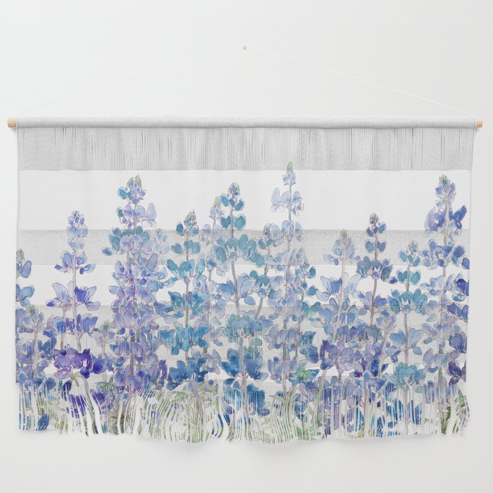 blue and purple lupin flowers horizontal  Wall Hanging Gallery Image 1
