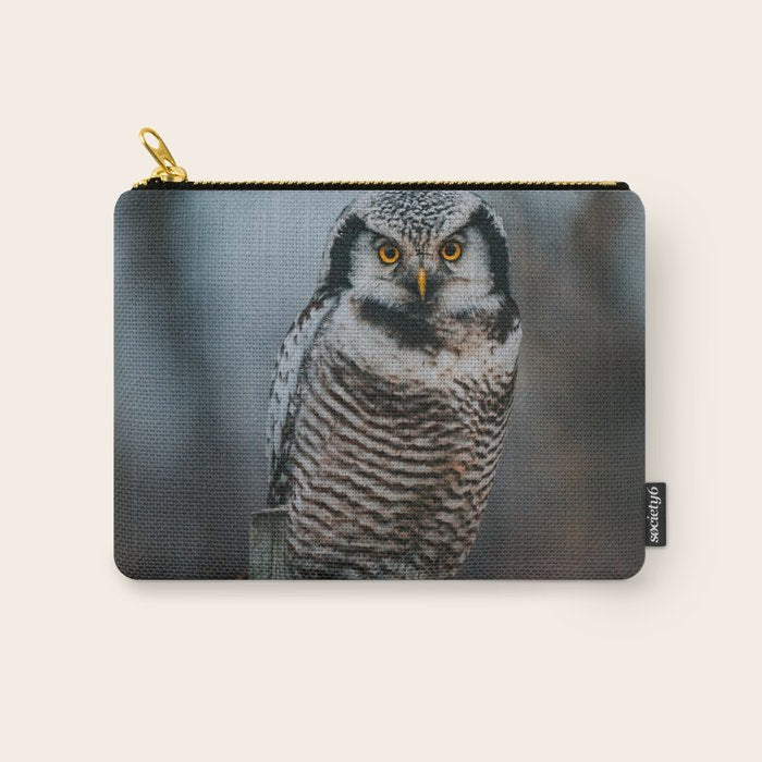 The Northern Howk Owl - Landscape and Nature Photography Carry All Pouch Gallery Image 1