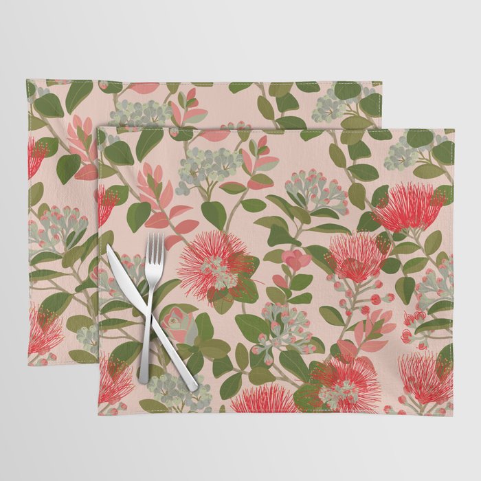 Ohia Lehua Tree on Pink Placemat Gallery Image 1