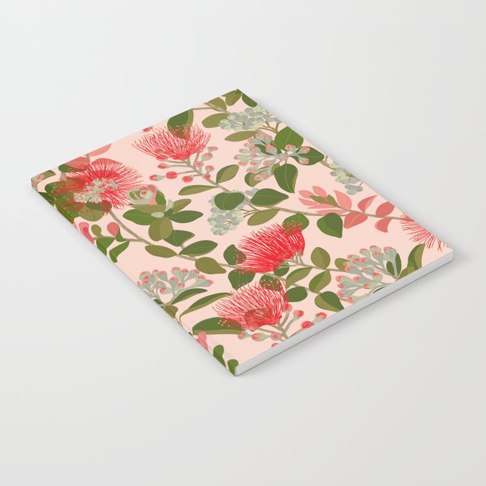 Ohia Lehua Tree on Pink Notebook Gallery Image 2