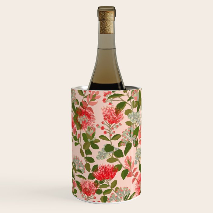 Ohia Lehua Tree on Pink Wine Chiller Gallery Image 3