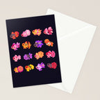 Flower goldfish - dark Stationery Card Gallery Image 2