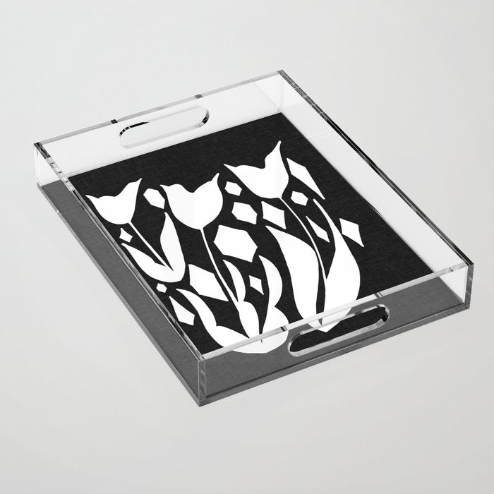 Diamond Tulips ii Acrylic Tray Gallery Image 1