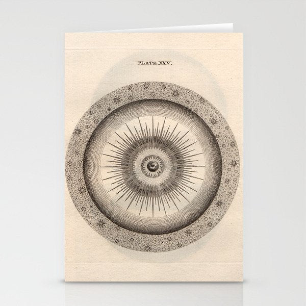 Art from Thomas Wright's "An Original Theory or New Hypothesis of the Universe," 1750 Stationery Card Gallery Image 2