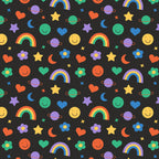Funny retro cartoon doodle sticker pattern Coffee Mug Gallery Image 2