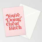 You're Doing Great Bitch Stationery Card Gallery Image 2
