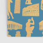 Roman Architecture Ancient Monuments and Italian Statues Poster Gallery Image 3