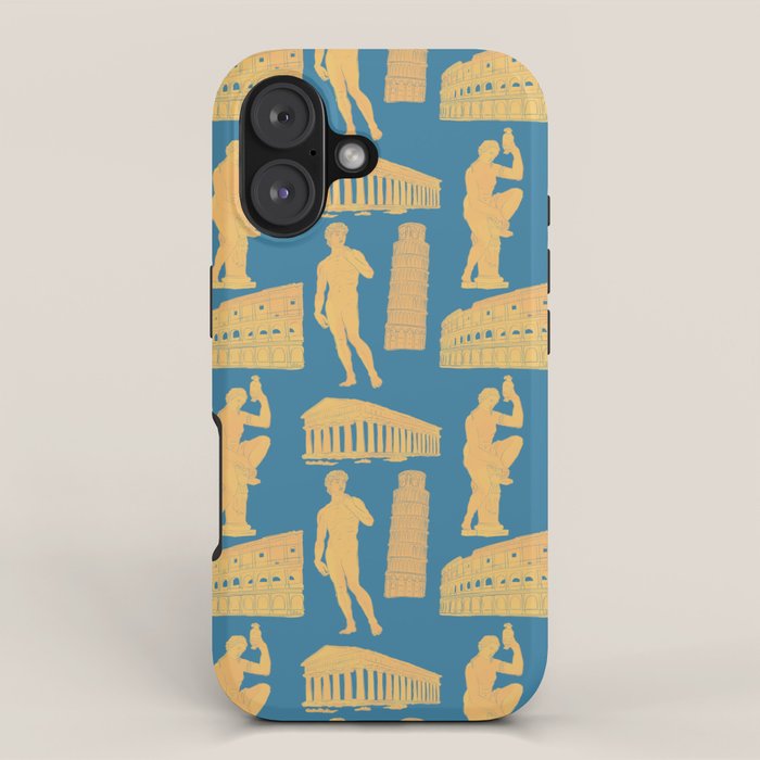 Roman Architecture Ancient Monuments and Italian Statues iPhone Case Gallery Image 1