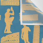 Roman Architecture Ancient Monuments and Italian Statues Wall Tapestry Gallery Image 3