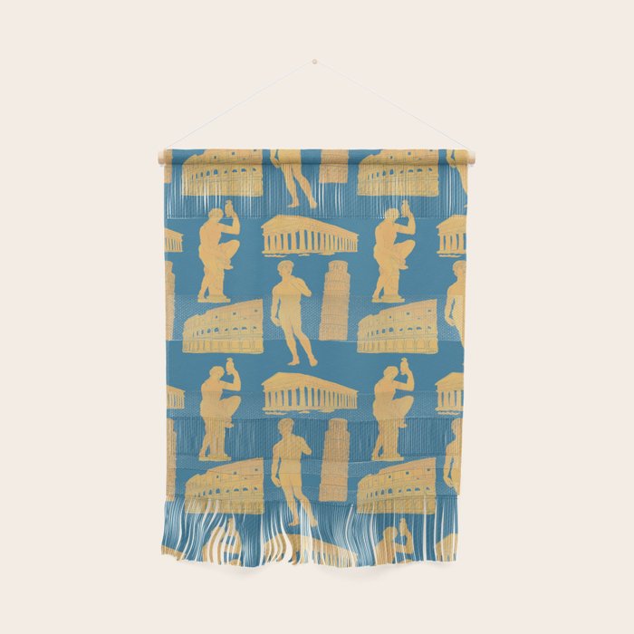 Roman Architecture Ancient Monuments and Italian Statues Wall Hanging Gallery Image 1