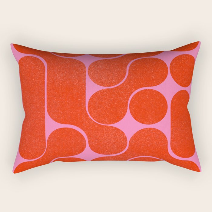 Abstract mid-century shapes no 6 Rectangular Pillow Gallery Image 2