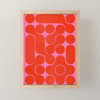 Abstract mid-century shapes no 6 Mini Art Print Gallery Image 1