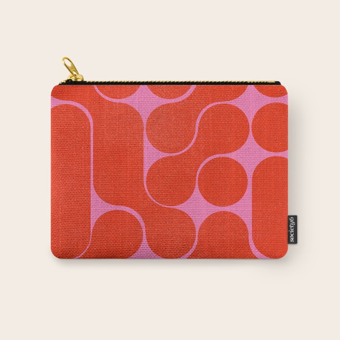 Abstract mid-century shapes no 6 Carry All Pouch Gallery Image 1