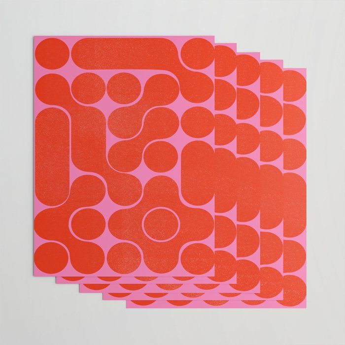 Abstract mid-century shapes no 6 Wrapping Paper Gallery Image 3