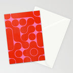 Abstract mid-century shapes no 6 Stationery Card Gallery Image 2