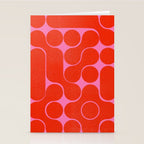 Abstract mid-century shapes no 6 Stationery Card Gallery Image 2