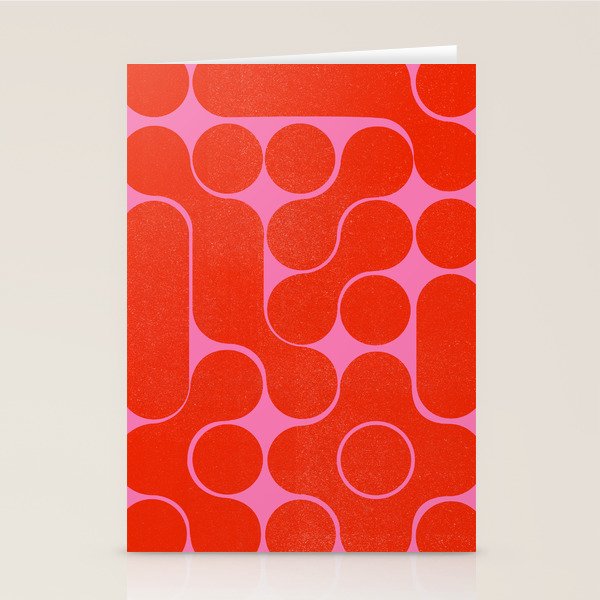 Abstract mid-century shapes no 6 Stationery Card Gallery Image 2