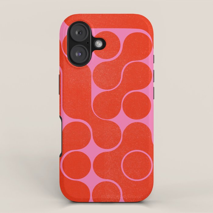 Abstract mid-century shapes no 6 iPhone Case Gallery Image 1