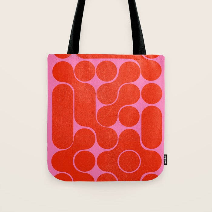 Abstract mid-century shapes no 6 Tote Bag Gallery Image 1