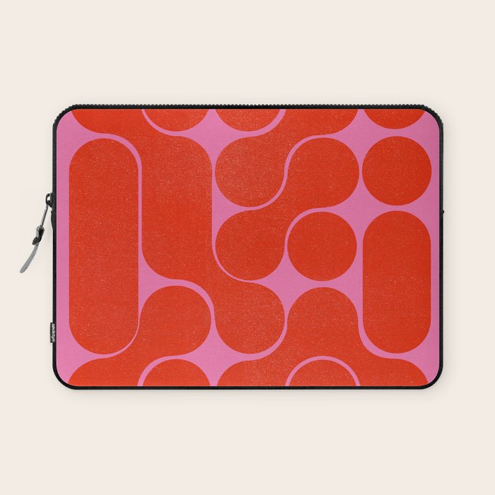 Abstract mid-century shapes no 6 Laptop Sleeve Gallery Image 1