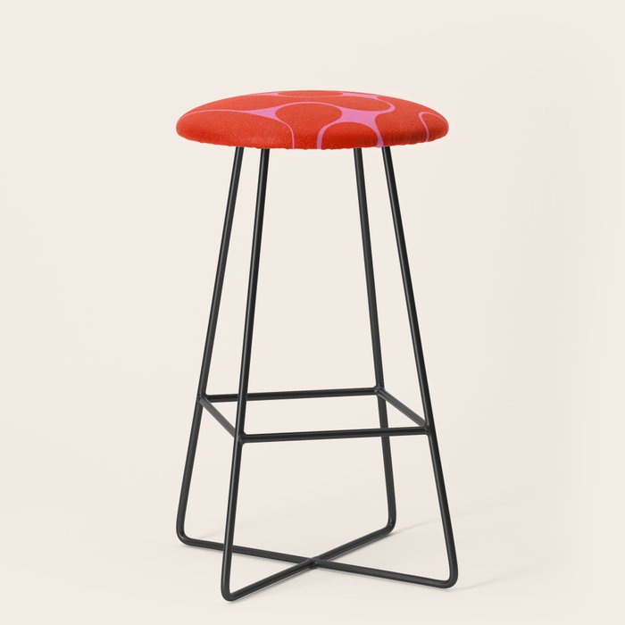 Abstract mid-century shapes no 6 Stool Gallery Image 1
