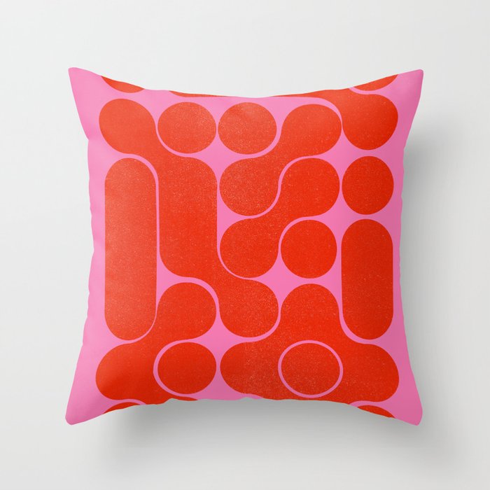 Abstract mid-century shapes no 6 Throw Pillow Gallery Image 6