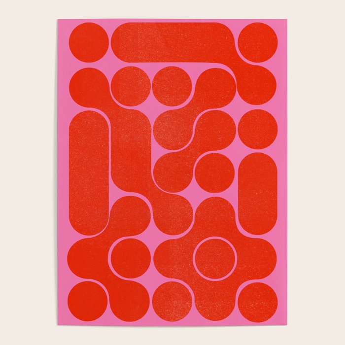 Abstract mid-century shapes no 6 Poster Gallery Image 4