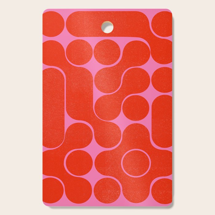 Abstract mid-century shapes no 6 Cutting Board Gallery Image 1