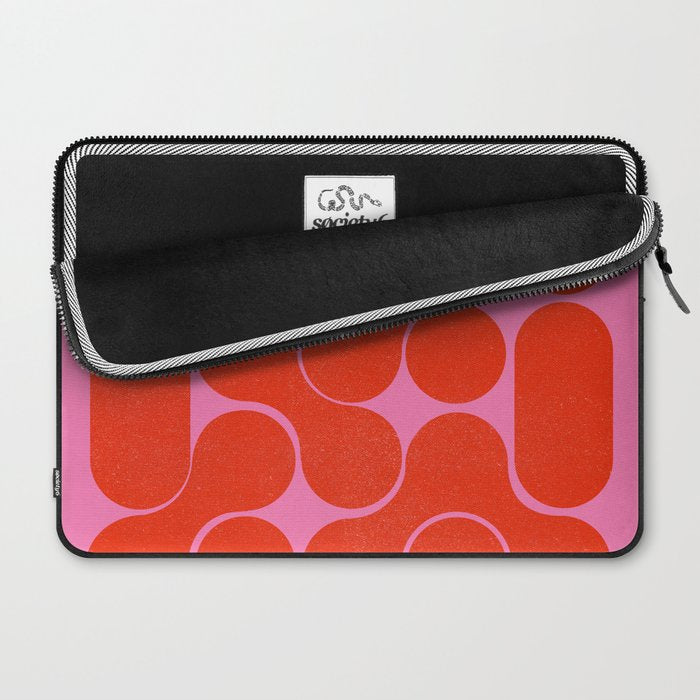 Abstract mid-century shapes no 6 Laptop Sleeve Gallery Image 2