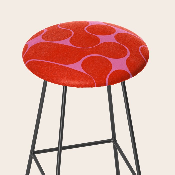 Abstract mid-century shapes no 6 Stool Gallery Image 2