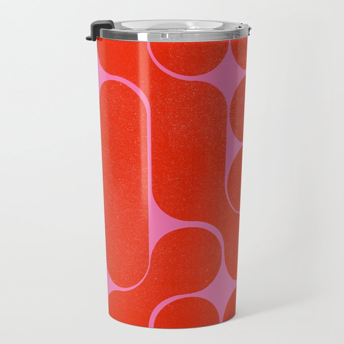Abstract mid-century shapes no 6 Travel Mug Gallery Image 3